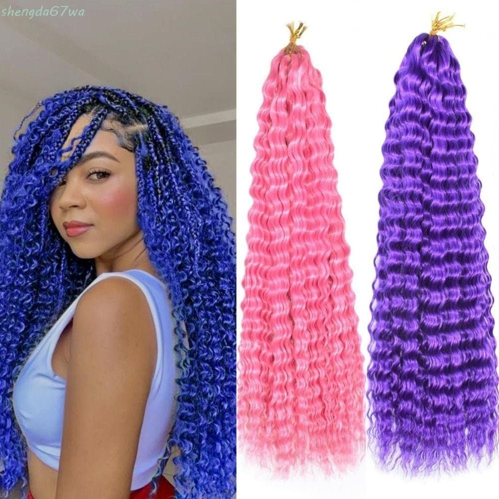 SHENGDA Deep Twist Crochet Hair , Afro Curls Ombre Cabelo De Crochê Sintético , Encaracolado
