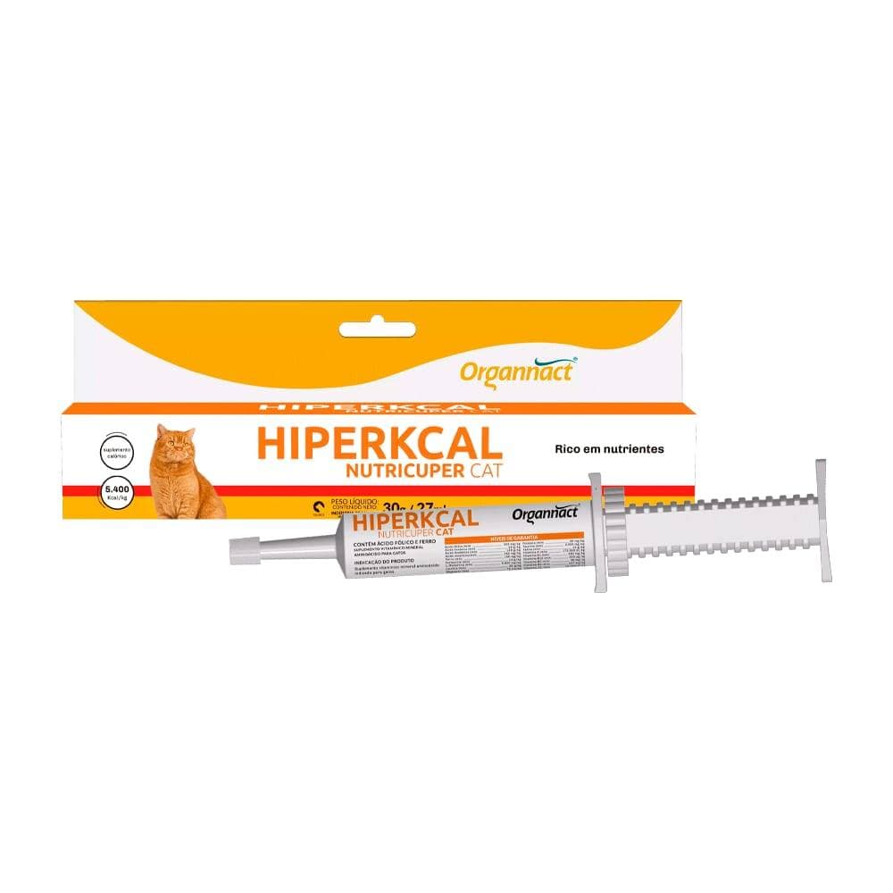 Hiperkcal Nutricuper Cat 27ml Original Suplemento Nutricional para Gatos