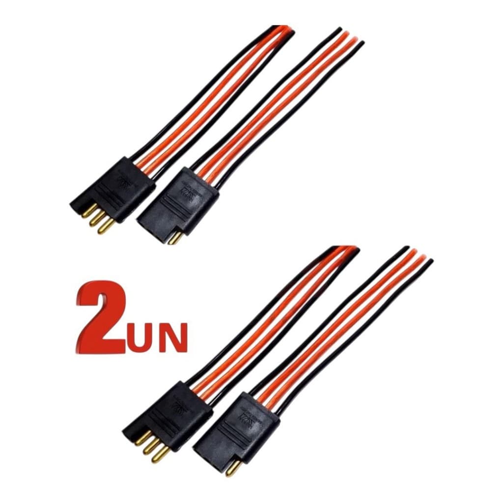 Kit 2 Chicote 4 Vias Injetado 4mm Para Ligação