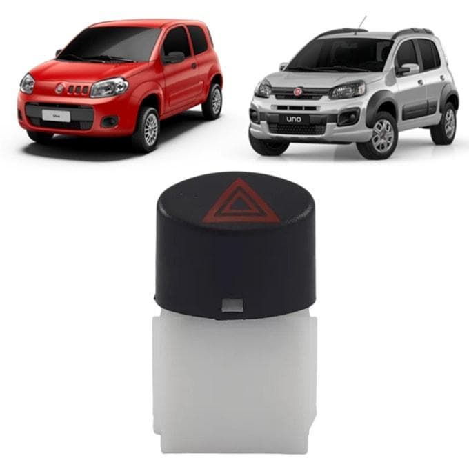 BOTÃO PISCA ALERTA NOVO UNO VIVACE EVO 2011 - 2017 ORIGINAL