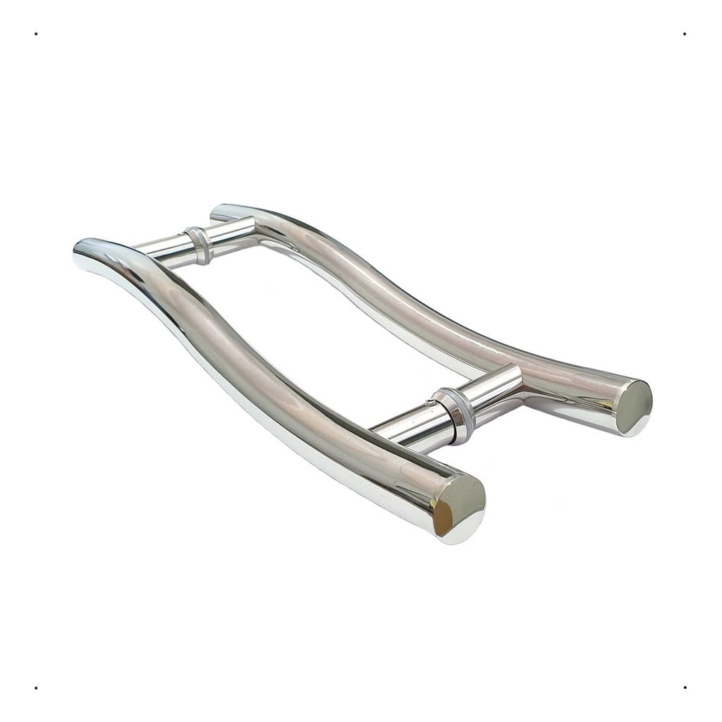 Puxador Porta Interna e Externa Portão Social Blindex Aço Inox 304 60cm S