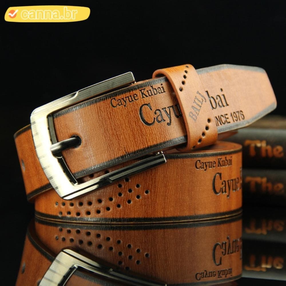 Cinto De Couro CANNA , Cintura Casual Com Fivela De Pino De Cowboy , Cintos De Negócios Vintage Da Moda , Masculino
