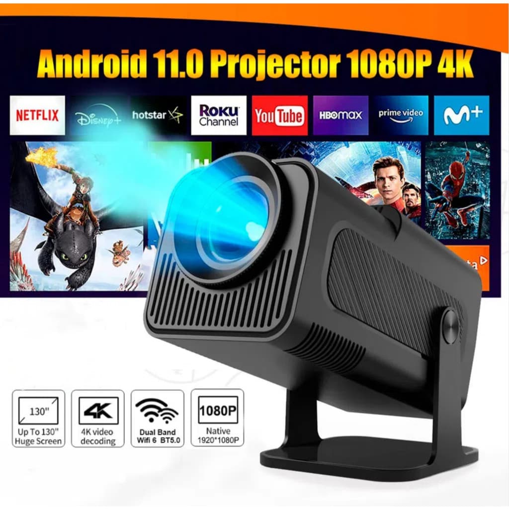 Projetor Magcubic HY 320 mini Original PRO 4k Full HD com Wi-fi bluetooth HDMI Smarth