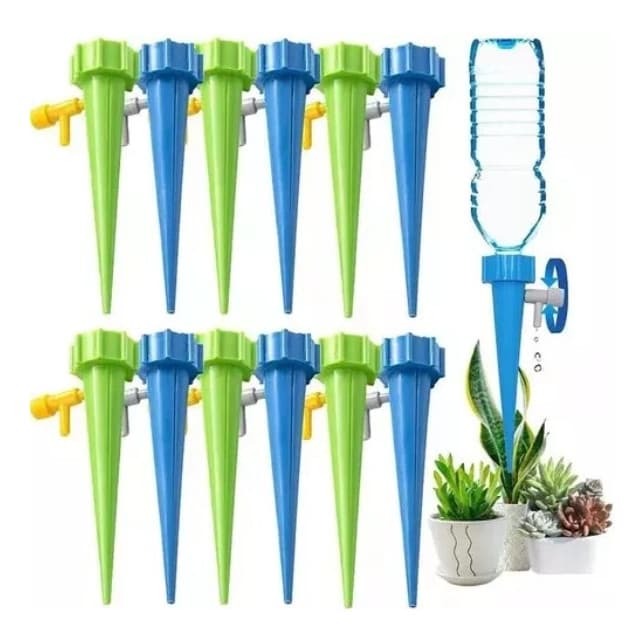 Kit 10 Gotejador Planta Regador Automatico Irrigador Garrafa