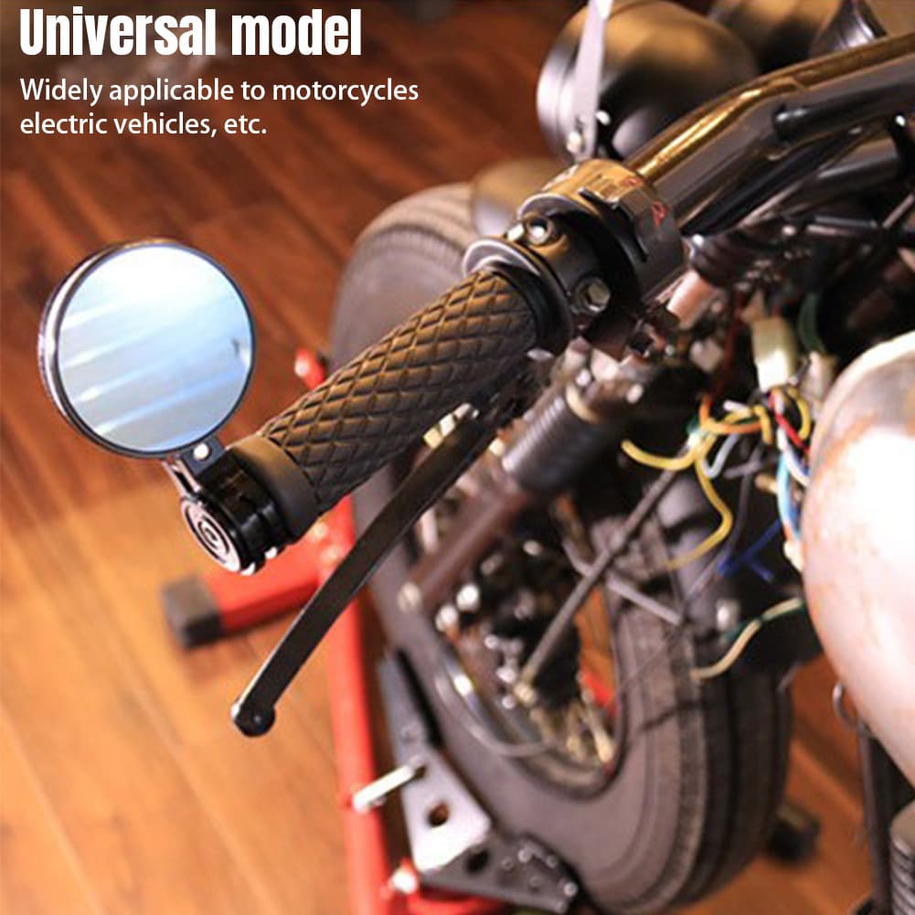 2 Pacotes De Espelho Retrovisor Lateral Para Guidão De Motocicleta Scooter Ebike MTB [covdes.br]