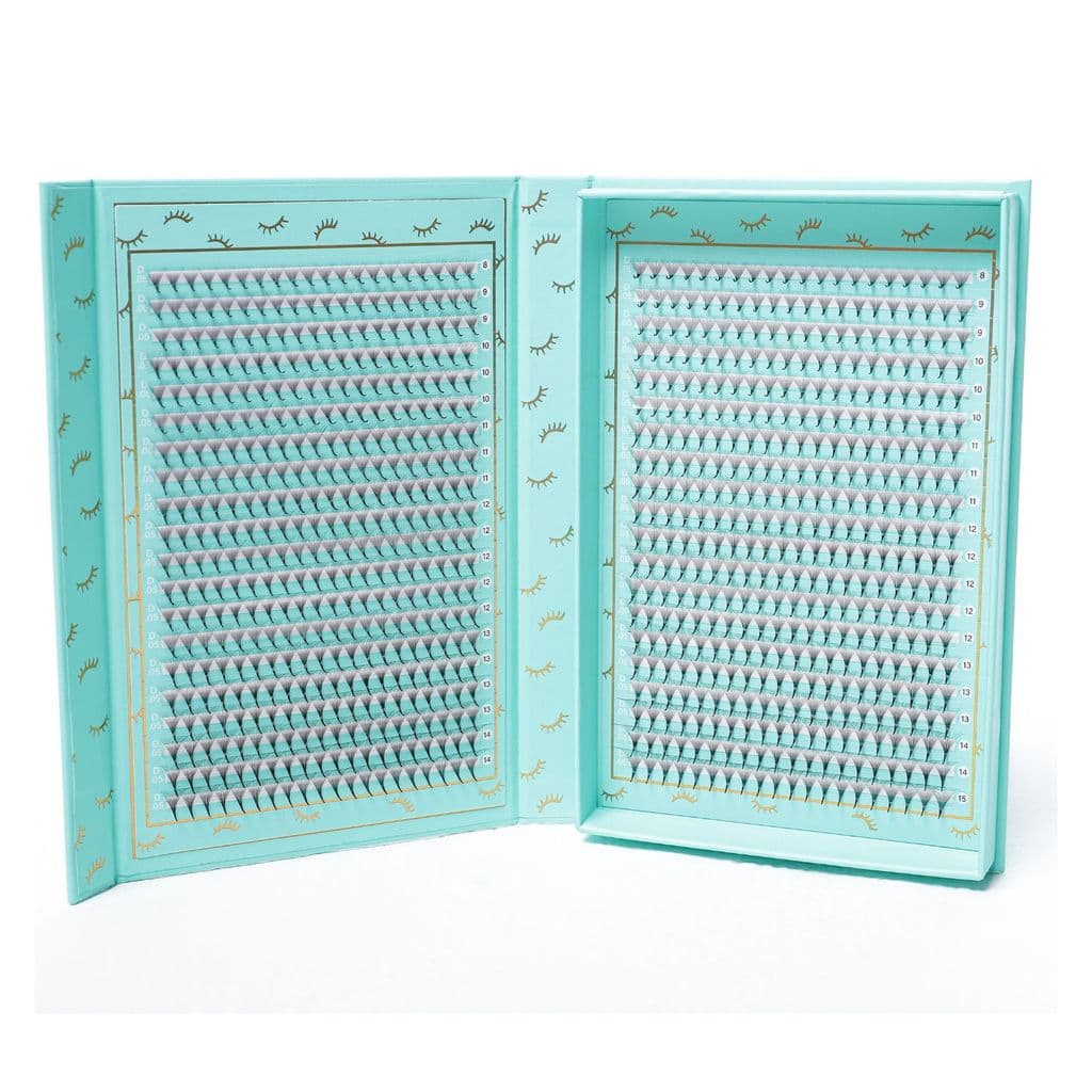 Cílios JD Lashes 800 Fans Prontos Curvatura D 0.05 Preto