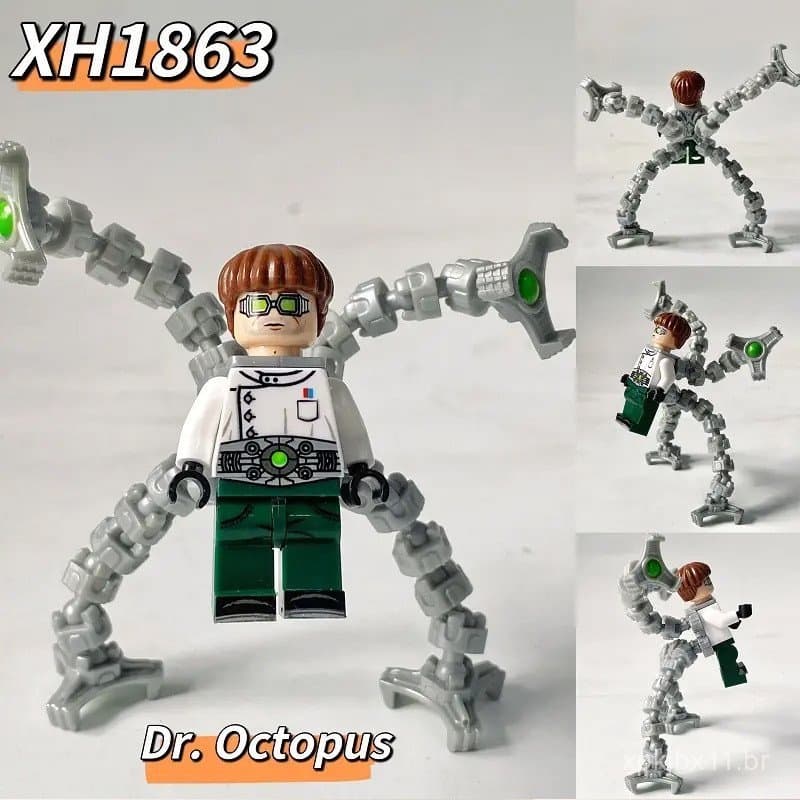Dr. Octopus Mini Blocos de Construção Figuras de Blocos Educativos para Crianças OWQC