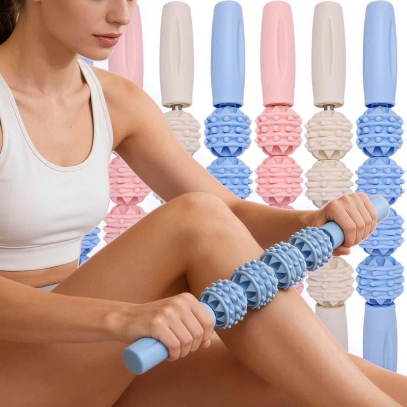 Rolo De Massagem Portátil De 1/2 Unidades-Ferramenta De Ioga Para Liberação De Tensão Fáscia Reabilitação Esportiva-Tera