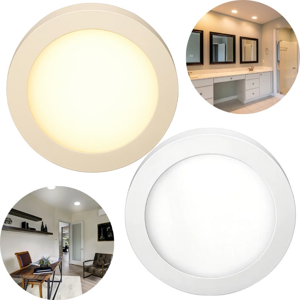 Painel Plafon Paflon 12w Led Redondo Sobrepor Bivolt