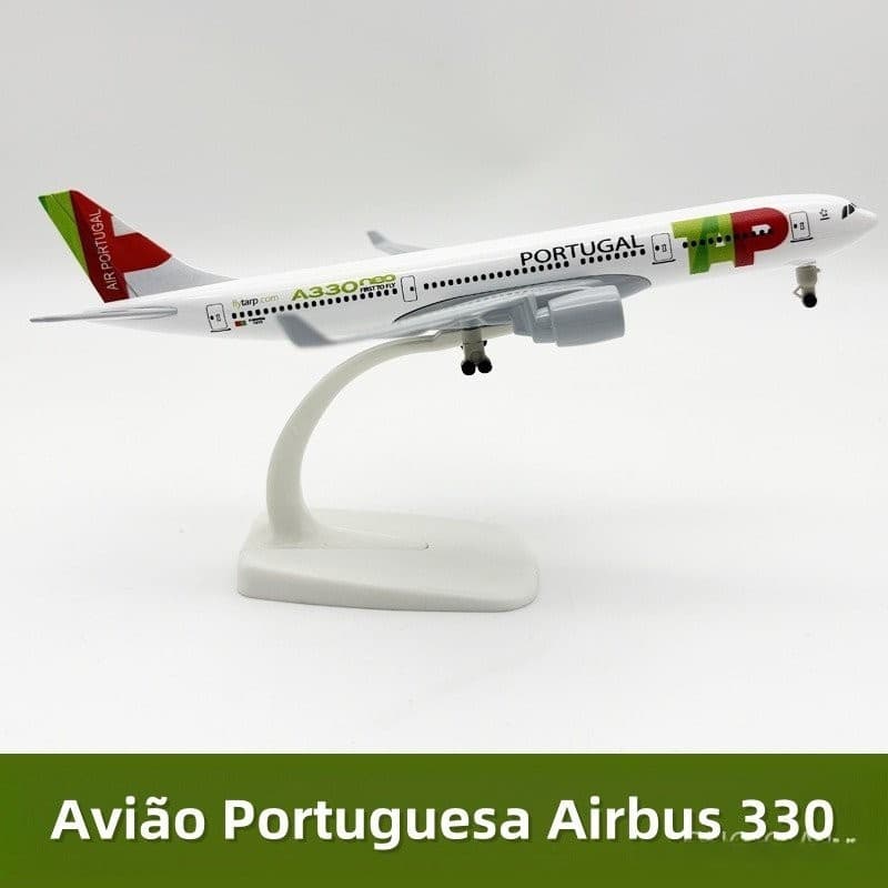 20m Portugal Airlines Tipo 330 Brinquedo Modelo de Avião em Liga