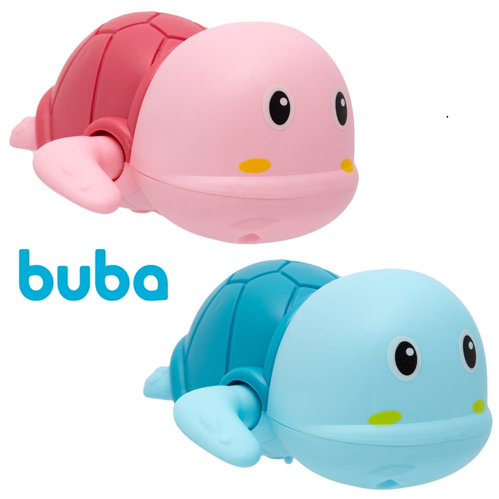 Brinquedo de Banho Água Buba Tartaruga Nada Sozinha Com Corda