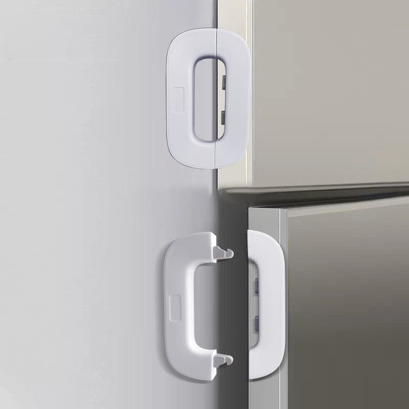 Fechadura de segurança para geladeira, trava de segurança para bebês, Anti-pitada, fechadura de porta de armário de mão,