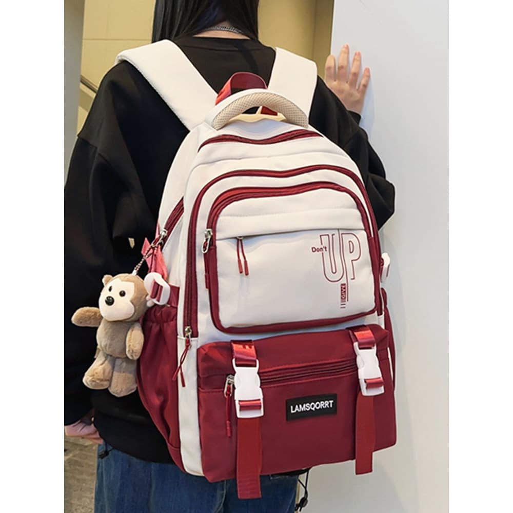 Mochila escolar leve para redução de carga feminina 2025 Novo estilo Alunos do ensino médio Mochila para estudantes do e