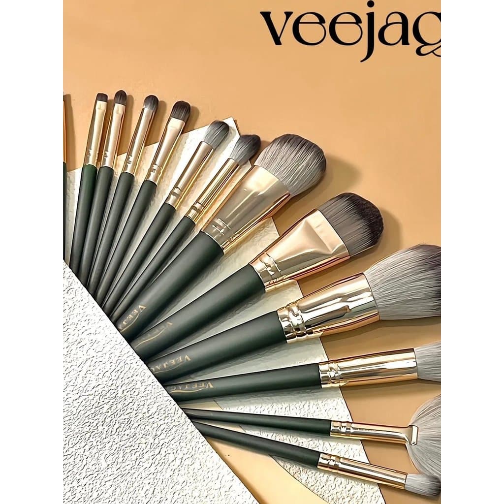 Tailândia veejaga iniciante portátil profissional conjunto de pincéis de maquiagem sombra fundação Blush pincel Super ma