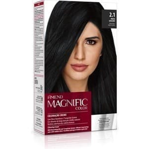 Coloração Creme Magnific Color 2.1 Preto Azulado Amend