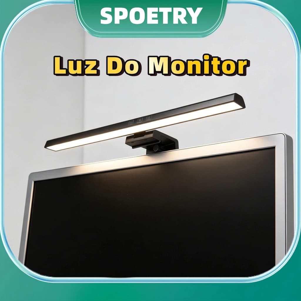 Luz Do Monitor 50Cm Do Computador Desktop Pc Tela Led 3 Cor TB-30S