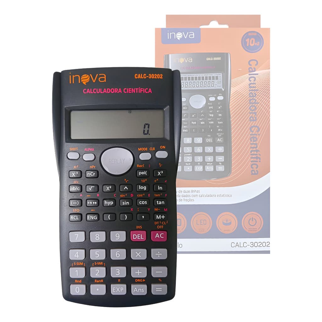 Calculadora Científica 240 Funções Com Capa 10+2 Digitos Ino