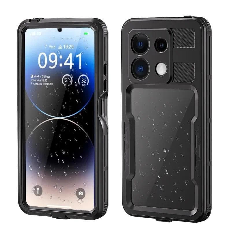 Capa À Prova D'água IP68 Para Xiaomi Redmi Note 14 13 Pro 5G 13 5G 11 12 360 Proteção De Corpo Inteiro Luxuosa