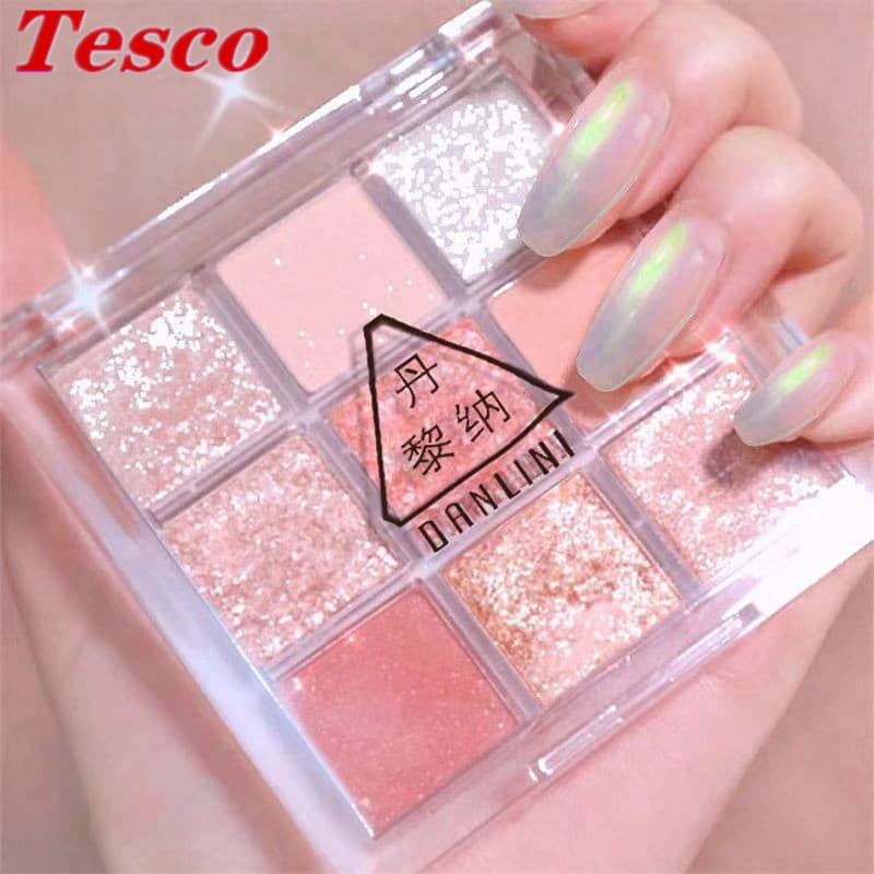 Paleta De Sombras De Olhos De 9 Cores Pearl Gloss Maquiagem Multicoloridas Novas