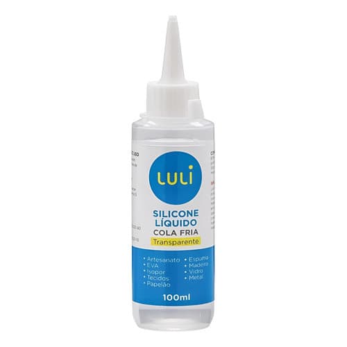 Cola Liquida Silicone Fria Artesanato Geral Luli 100ml Transparente