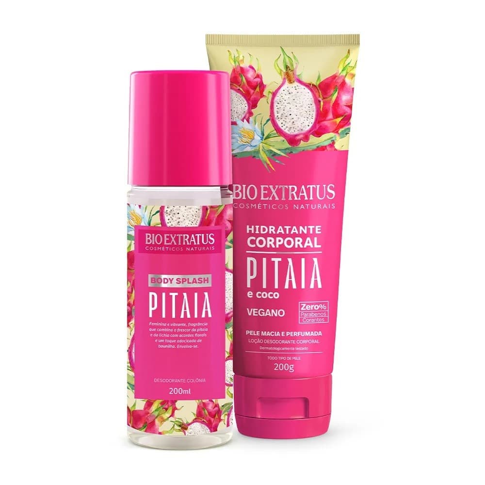 Kit Bio Extratus Pitaia Hidratante 200g + Body Splash 200ml