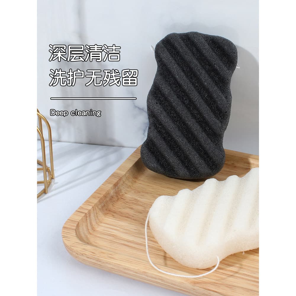 Brainbow rosto lavagem puff esponja hidratante macio konjac bola de espuma limpeza profunda removedor de maquiagem konja