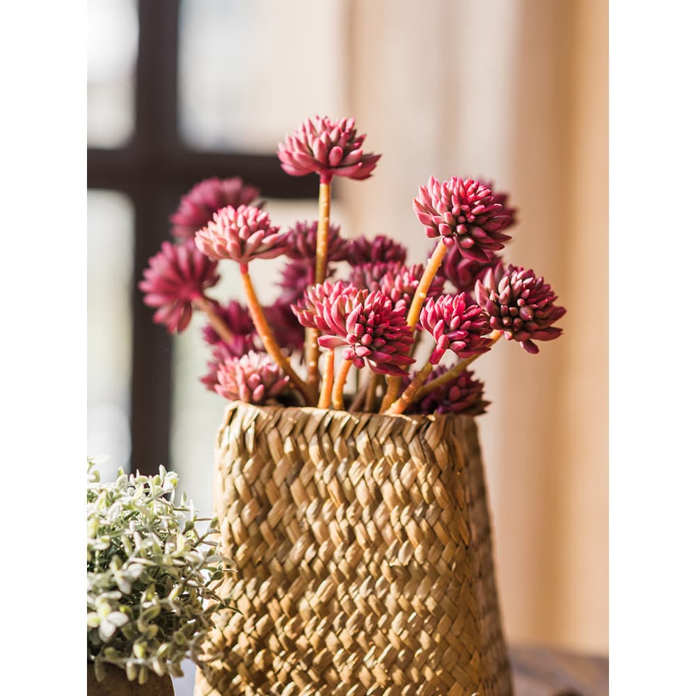 Juhan simulação planta suculenta pedra decoração de bambu biônico flor ornamentos sala estar buquê planta verde paisagis