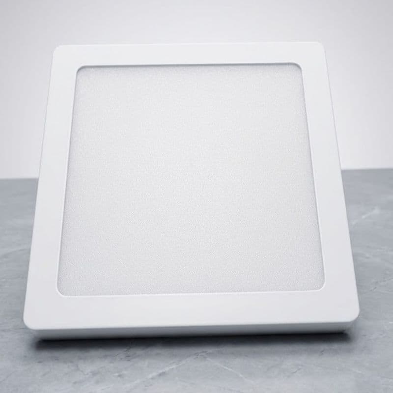 Painel Plafon LED 6W Sobrepor Slim | Quadrado ou Redondo | Branco Frio 6500K