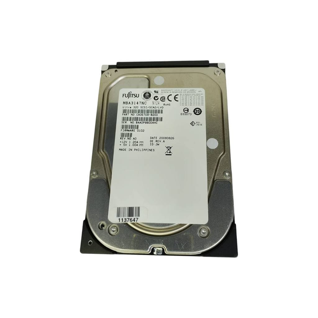 HD SCSI 147GB 15K 80 Pinos Fujitsu MBA3147NC