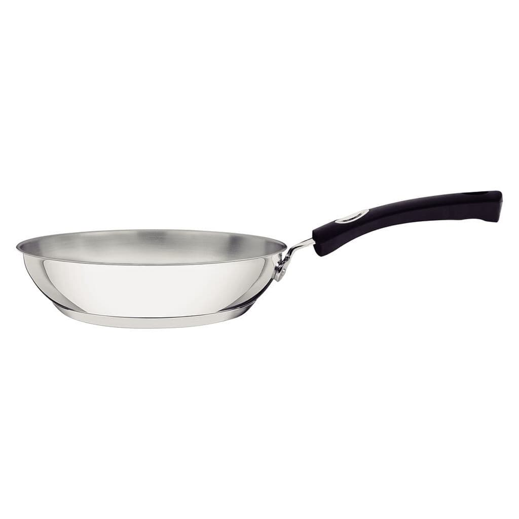 Frigideira Indução Tramontina Solar em Aço Inox Fundo Triplo 24cm 2,1L Cabo Silicone
