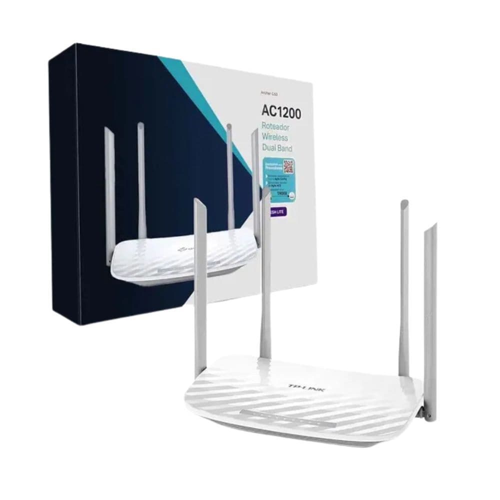 Roteador Wireless, TP-Link, 4 antenas, Dual Band AC1200, Mesh Lite - EC220-G5