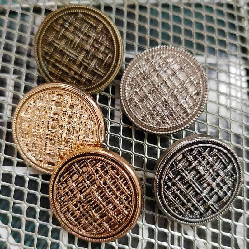 Botão de casaco de Metal botão Retro High-End camisola botão pequena fragrância botão Cardigan camisola botão pequeno te