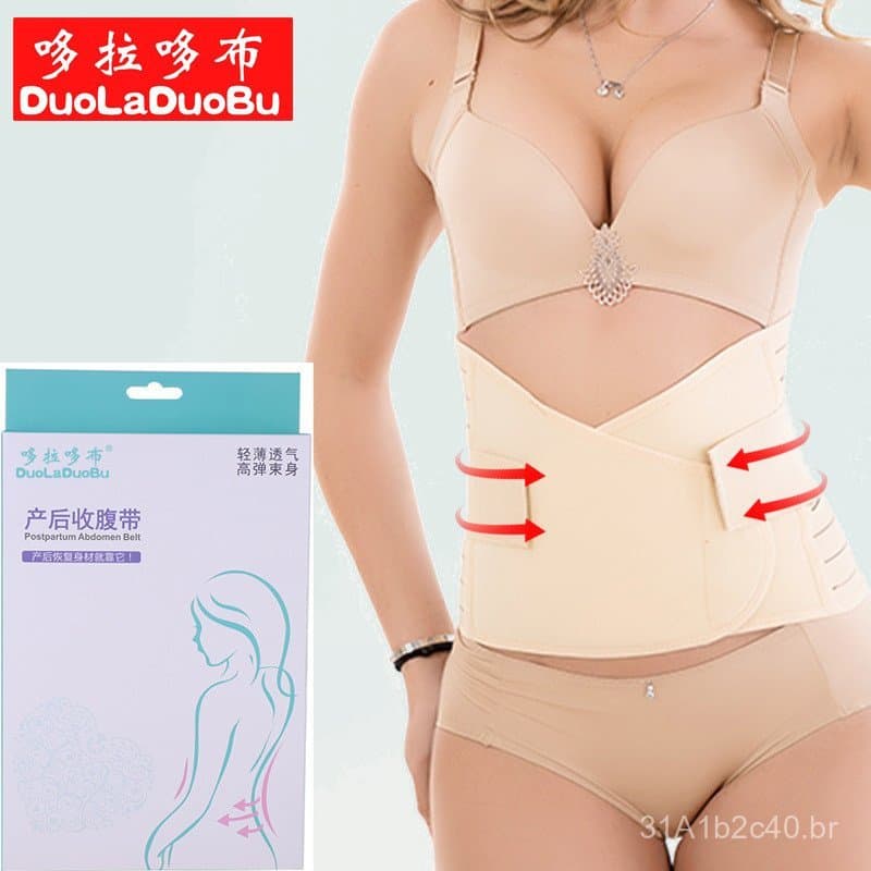 Cinta abdominal Dora Dobu para parto natural e cesariana, modelador de cintura, faixa abdominal, cinta abdominal para ge