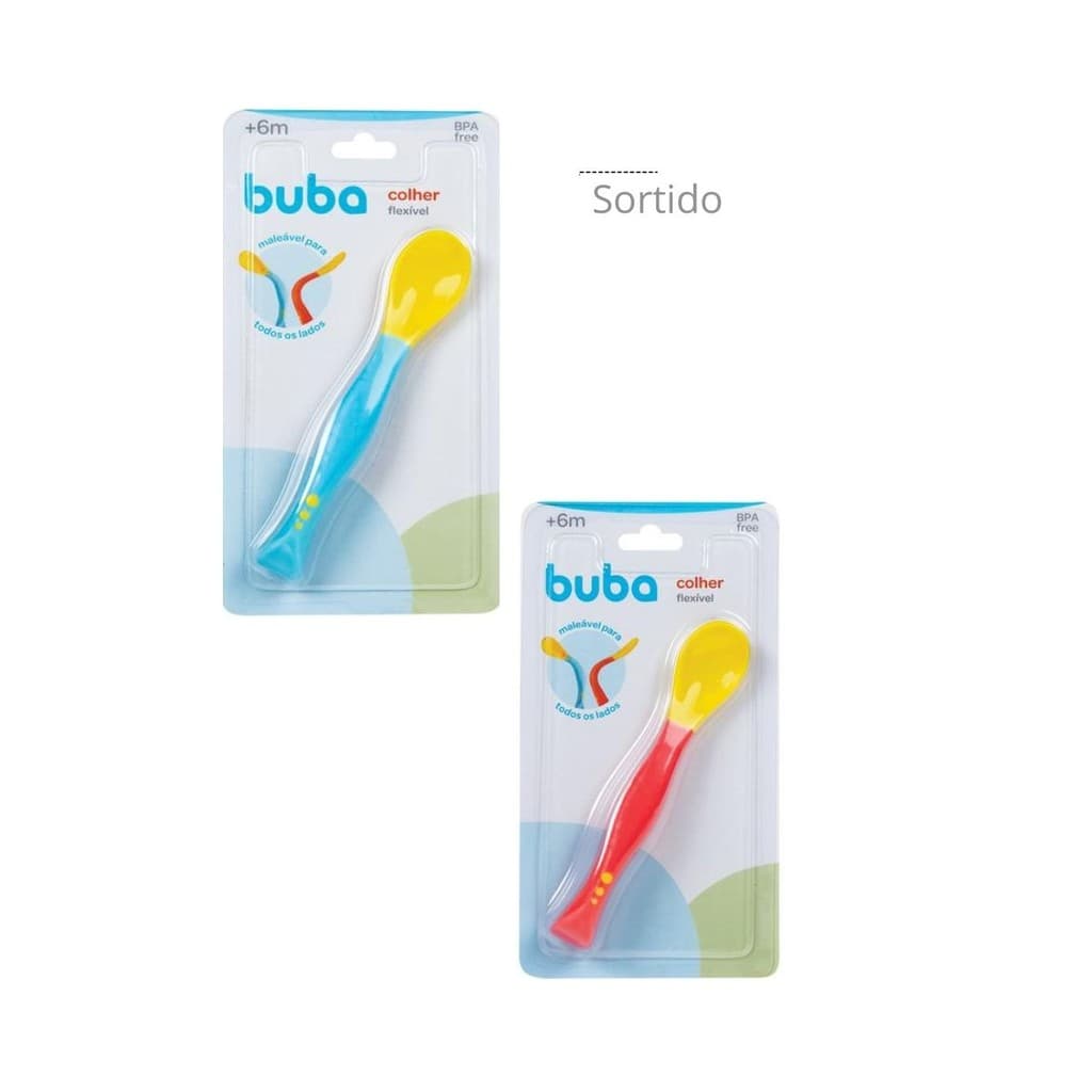 Colher Flexível Buba | Alimentação Confortável e Segura