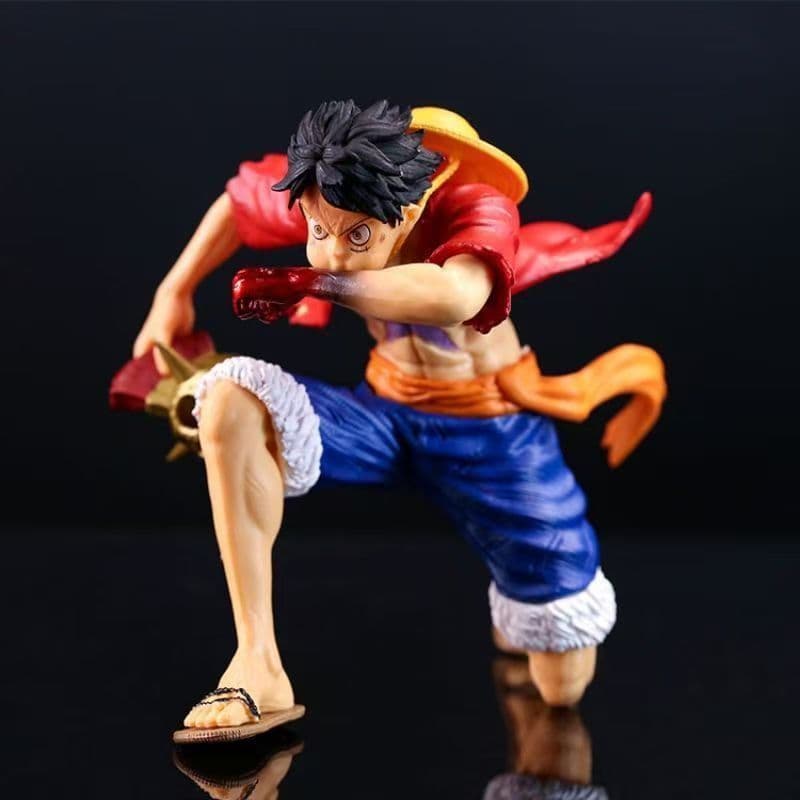 Estátua de Luffy GK One Piece, Coroa e País, Torna-se Gear 4, Modelo de Decoração, Presente de Aniversário