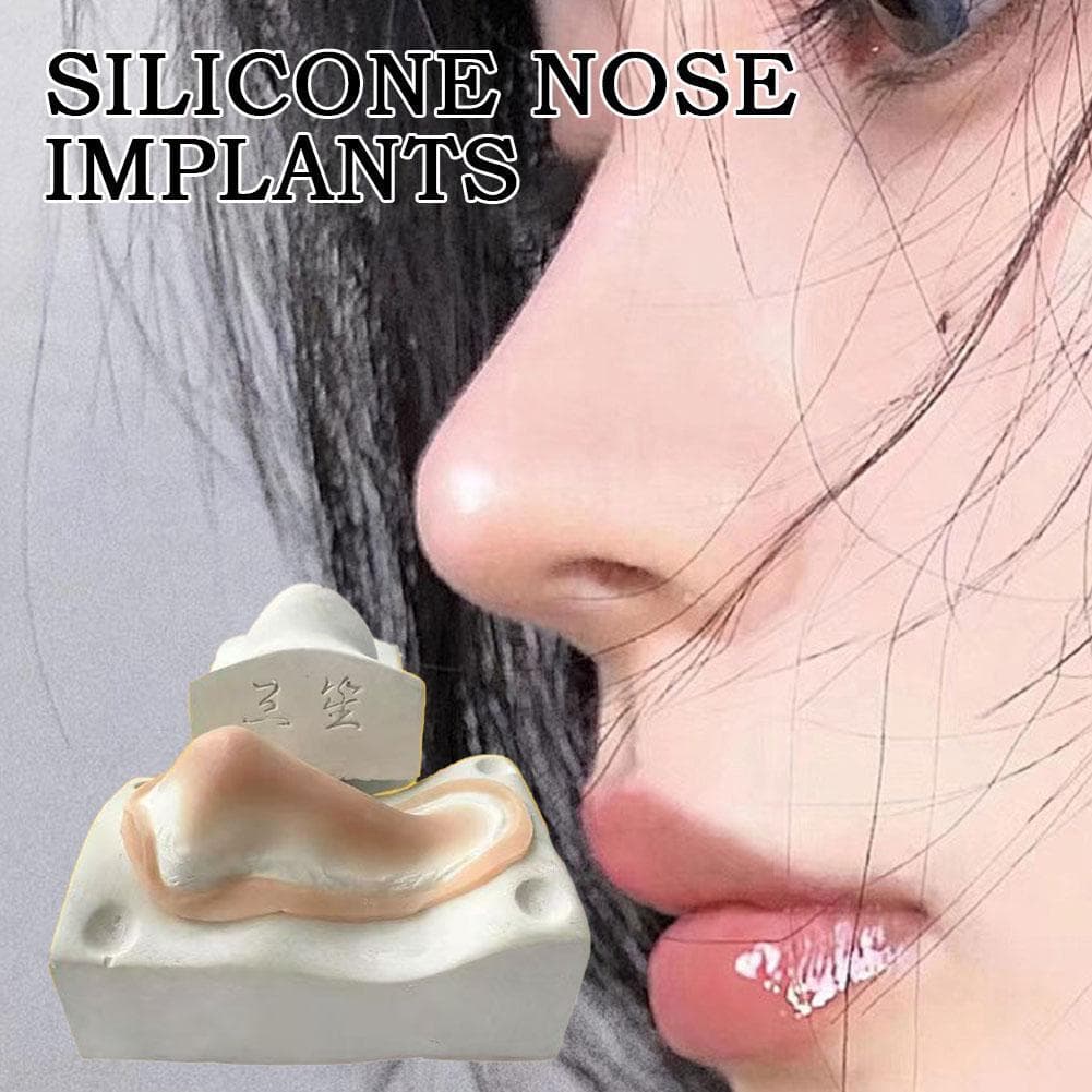 Kit De Queixo De Nariz Falso Silicone Prótese Conjunto Cosplay Maquiagem FX Peça Reutilizável SFX Rosto Traje Acessório