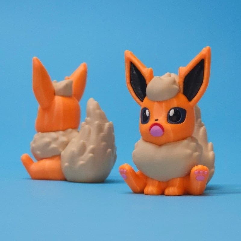 Flareon Pokémon 3D Boneco Miniatura Action Figure Impressão 3D Colecionavel Presentes Decoracao