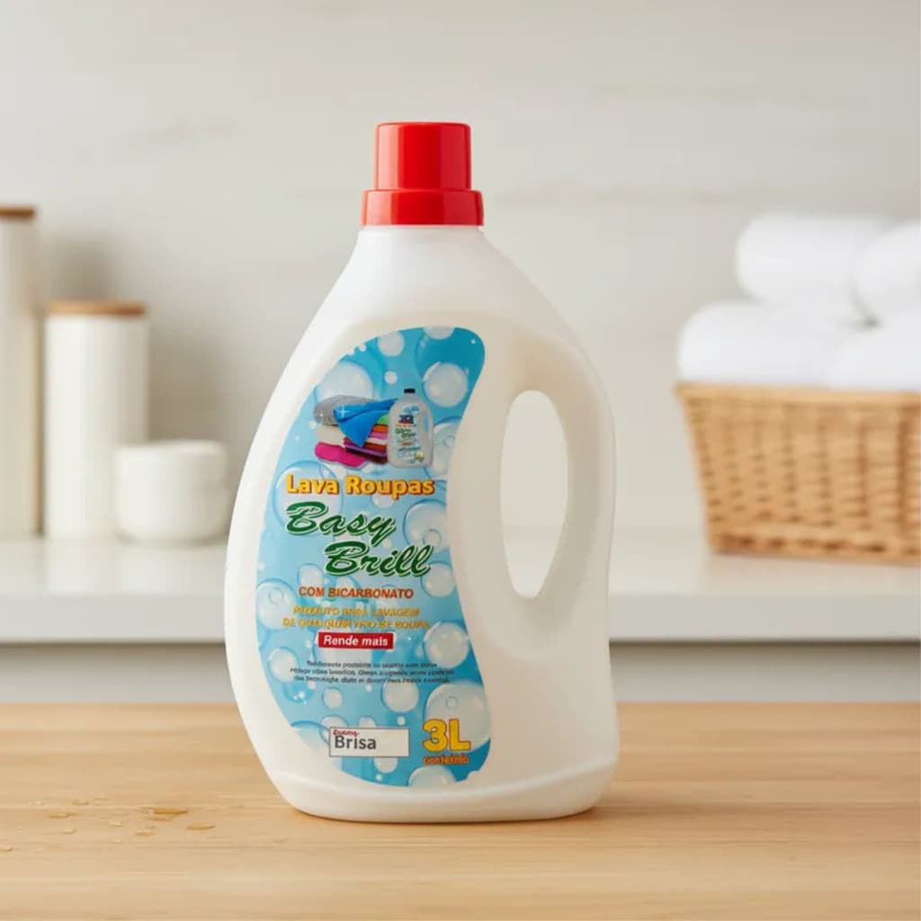 Lava Roupas Líquido 3L Com Bicarbonato