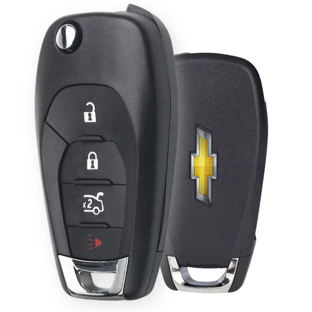 Carcaça Chave Canivete Gm/Chevrolet 3 Botões + Pânico Cruze, Onix, Cobalt, Spin e Tracker