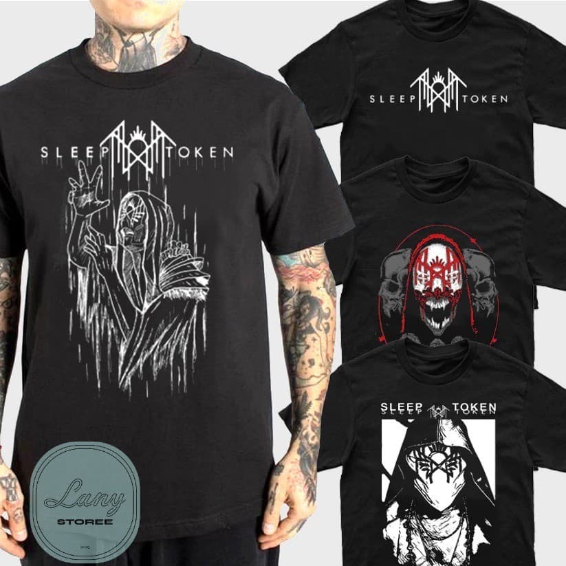 Camiseta Básica Rock Banda Sleep Token Camisa 100% Algodão Streetwear Temos Plus Size