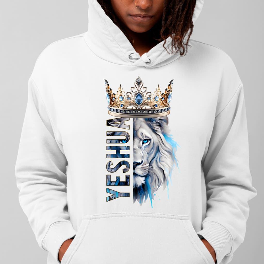 Blusa de Frio  Moletom Canguru Estampa Leão Yeshua Coroa Blusa Estilosa 100% Algodão Envio imediato
