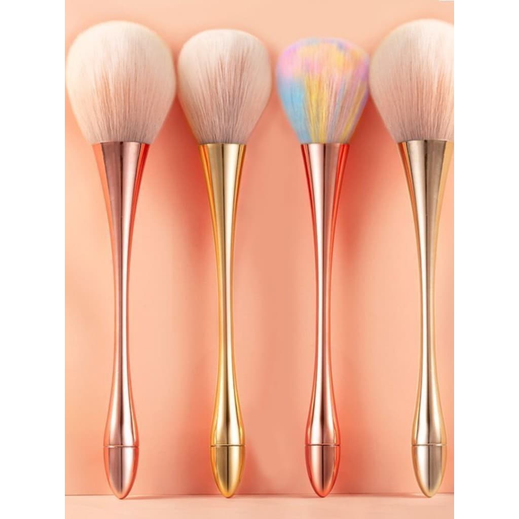 Super macio grande pincel de pó solto Manicure cintura pequena cabelo macio escova de poeira Blush pó solto alto brilho