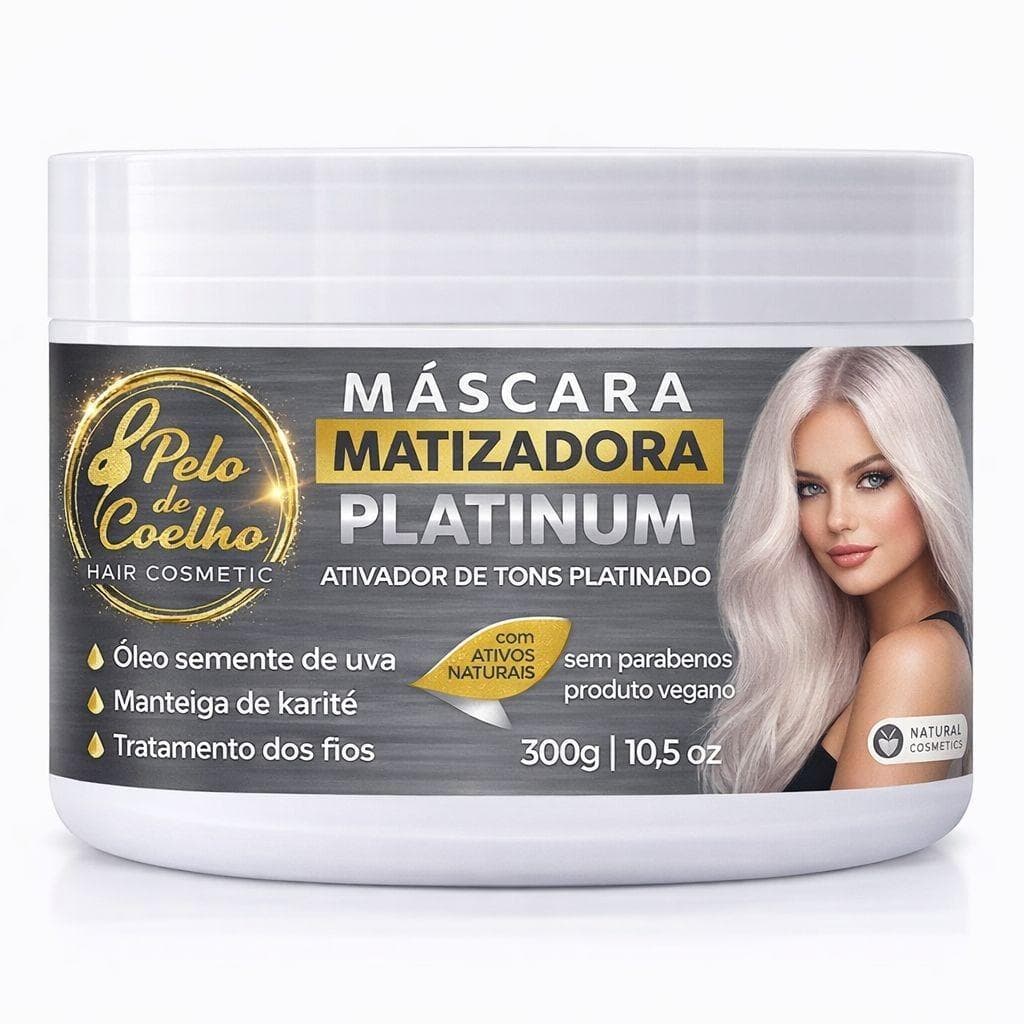 Máscara Matizadora Platinum Pelo de Coelho
