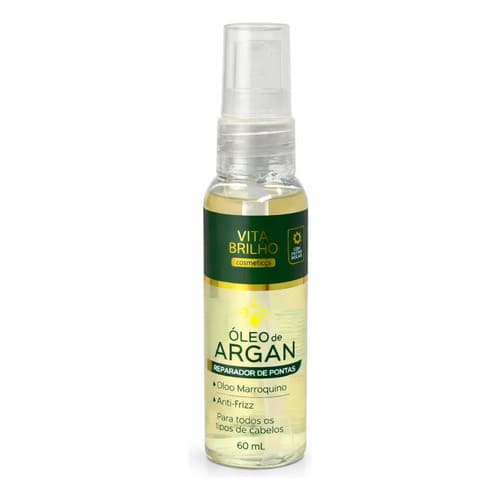 Óleo Capilar De Argan Reparador De Pontas Profissional Sérum Profissional Ultra Concentrado 60ml