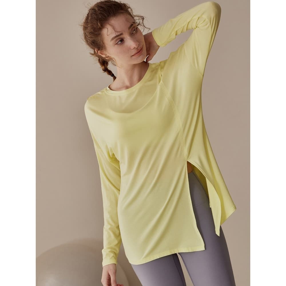High-End roupas de Yoga de manga comprida mulheres grávidas mais magro olhar esportes topo correndo Fitness outono inver