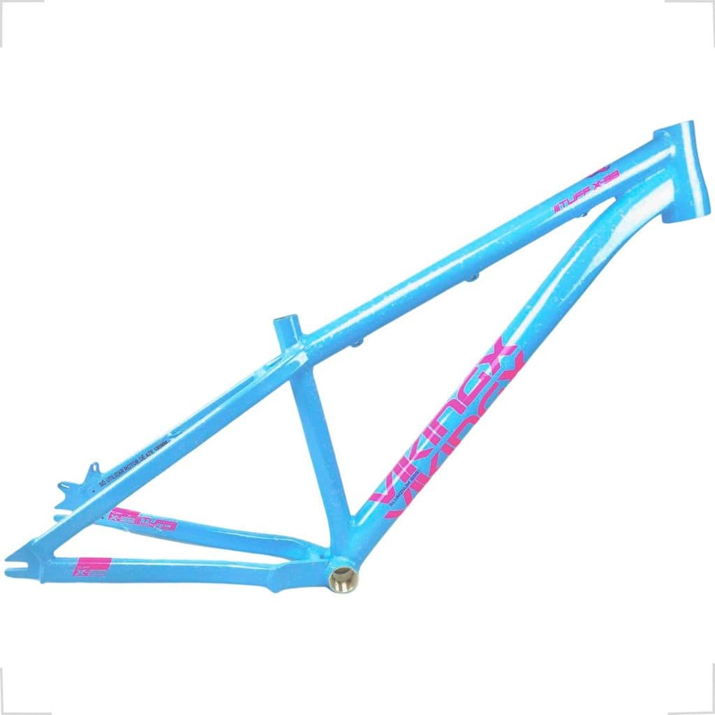 Quadro Bike Vikingx Tuff X-38 Aro 26 Dirt Jump Freeride Grau Street Pump Alumínio 6061 Disco I