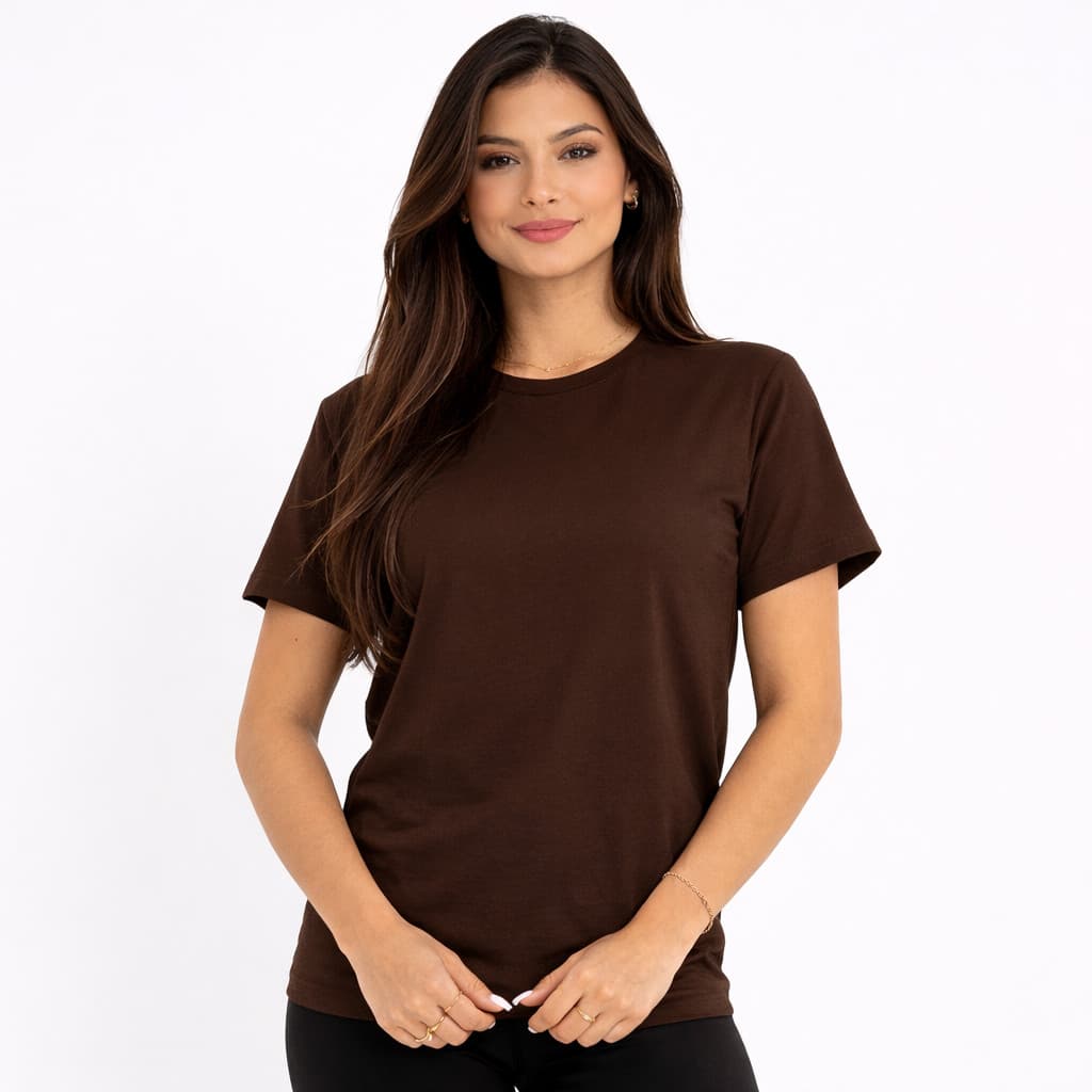 Camisetas Femininas Básica Blusa T-shirt 100% Algodão