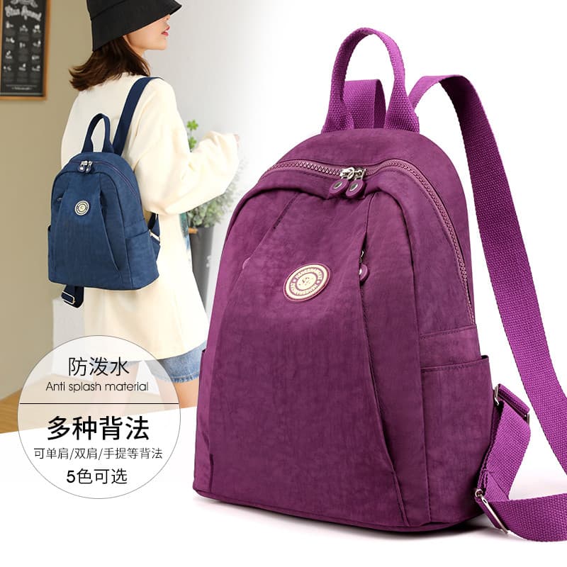 Oxford pano mochila feminina 2022 novo estilo moda grande capacidade náilon senhoras mochila de viagem saco leve