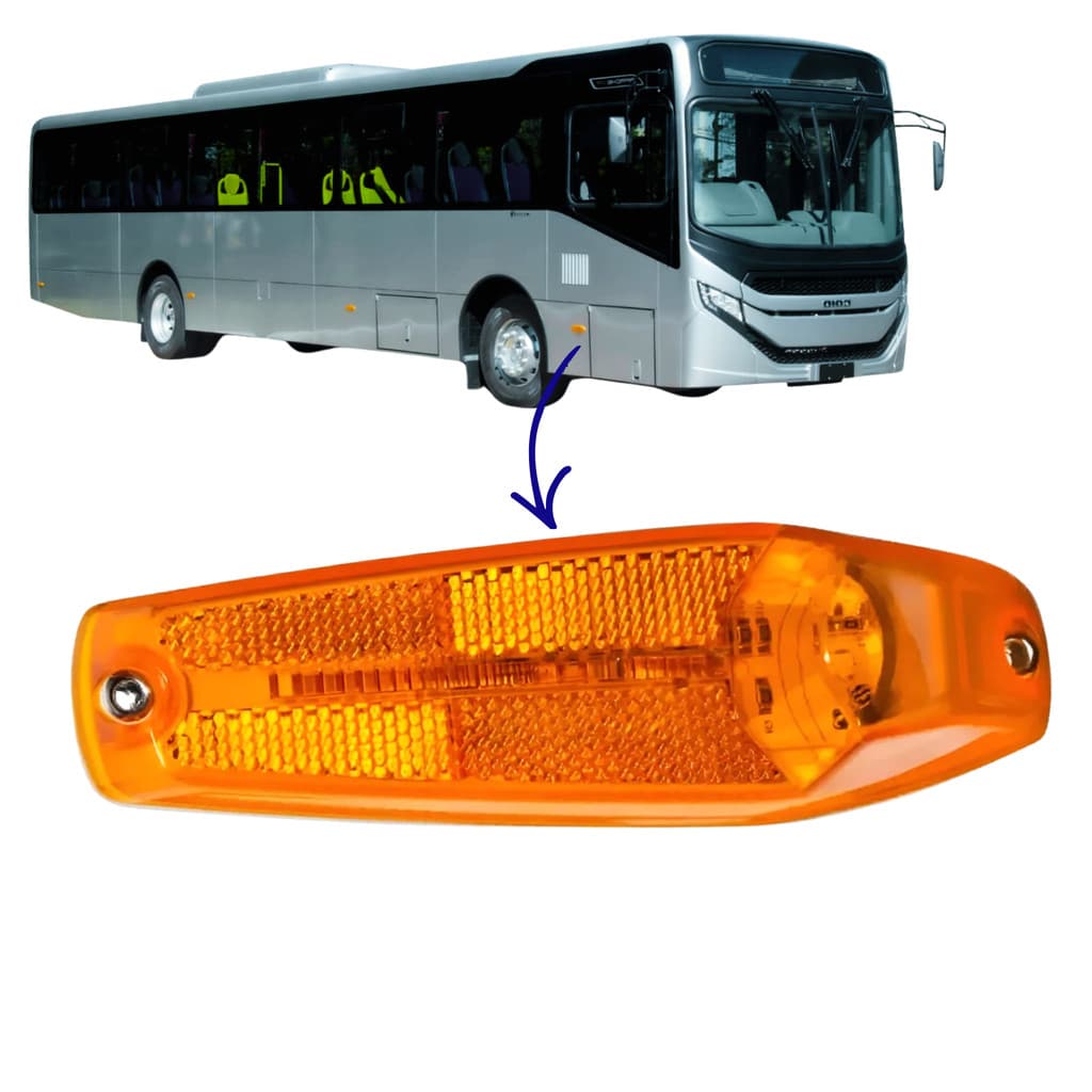 Lanterna Lateral Caio Apache G5 Bivolt 12v/24v Pisca E Posição ONIBUS URBANO E RODOVIARIO
