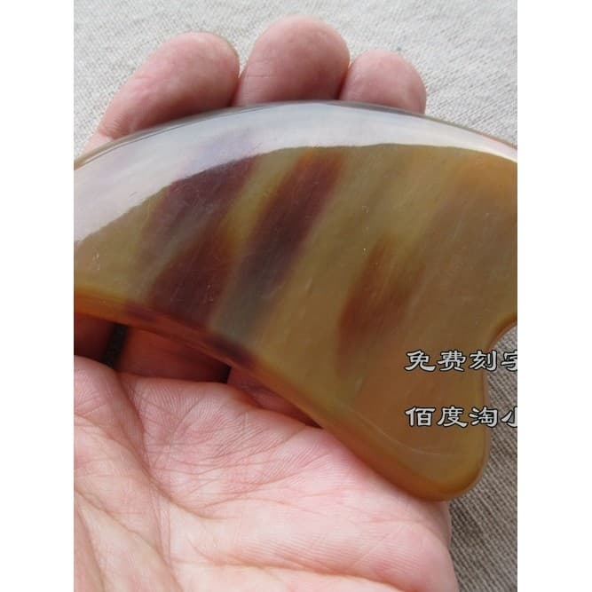 Placa de chifre Gua Sha beleza facial tendão vara feminino massagem facial corpo inteiro Universal meridiano olho perna